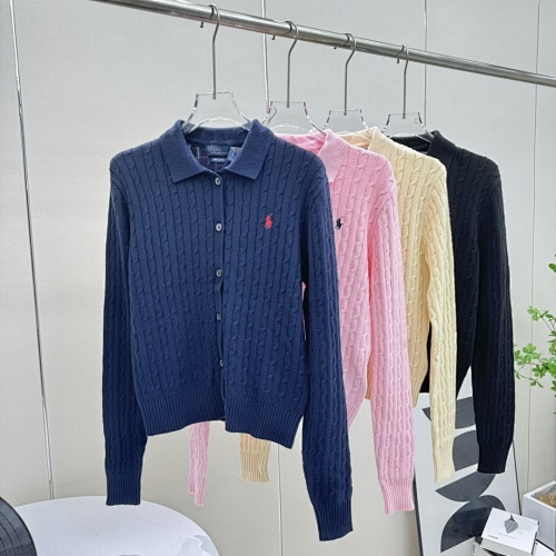 ￥180，lizhien-102112，RL 拉夫小麻花翻领修身针织长袖开衫F02 黑色 米黄 藏青 粉色 s-xl