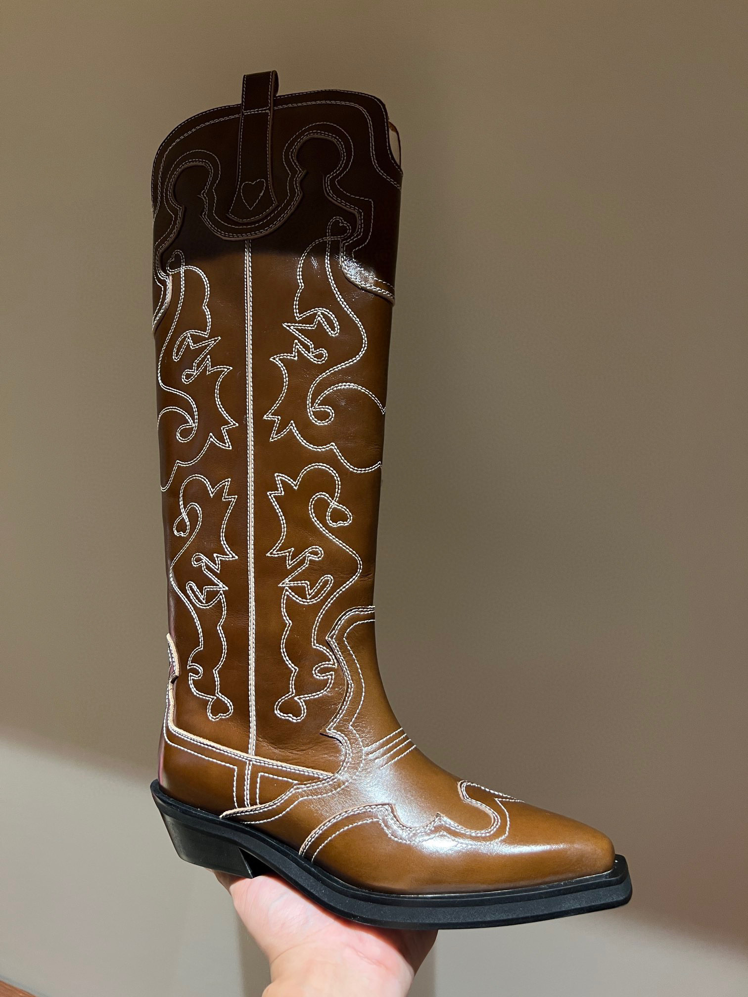 GANNI SHOES SIZE:EU35-42 4CM 321646麦