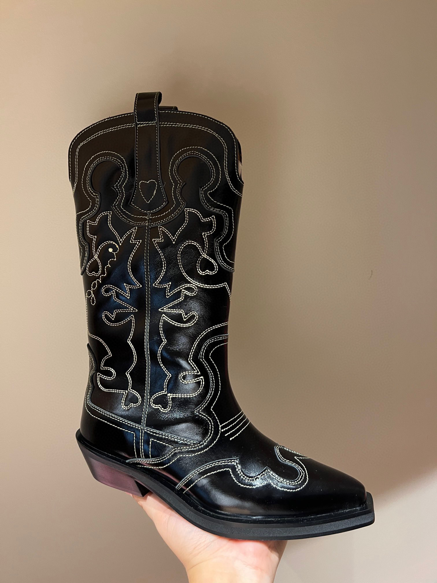 GANNI SHOES SIZE:EU35-42 4CM 321637麦