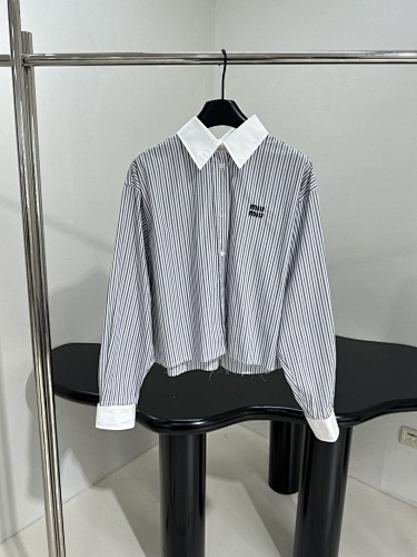 Miumiu Striped Shirt Top Version S-L 2025.7.22