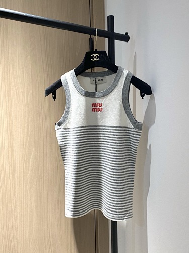 Miumiu Striped Vest Top Version 36-40 2025.7.1