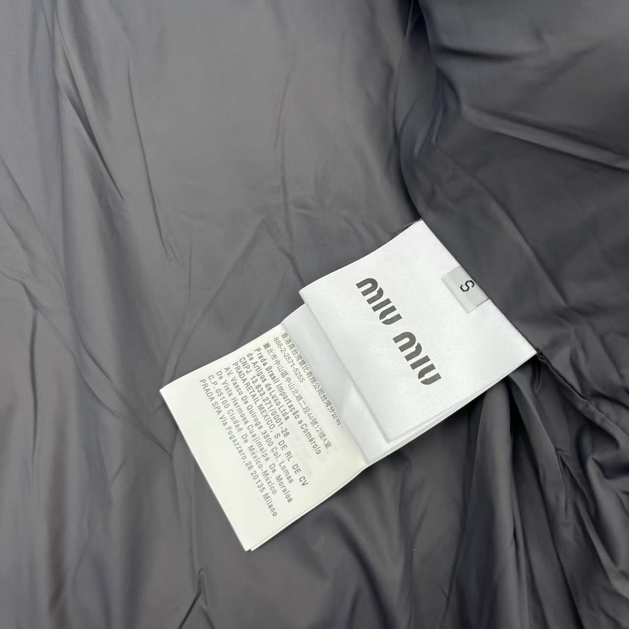 Miumiu Long Sleeve Down Jacket Top Version S-L 2025.9.9