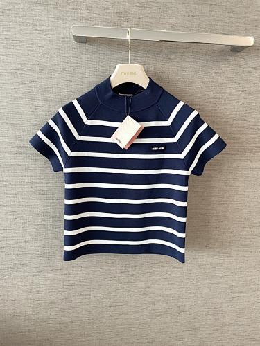 Miumiu Striped Top Top Version 36-40 2025.7.8