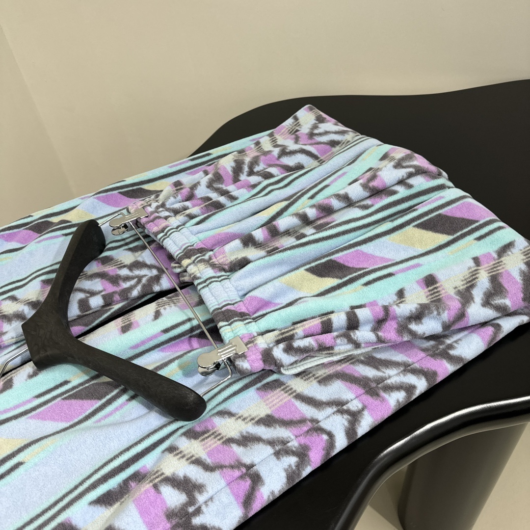 Balenciaga Leopard Print Brushed Straight Casual Pants Top Version S-L 2025.9.11