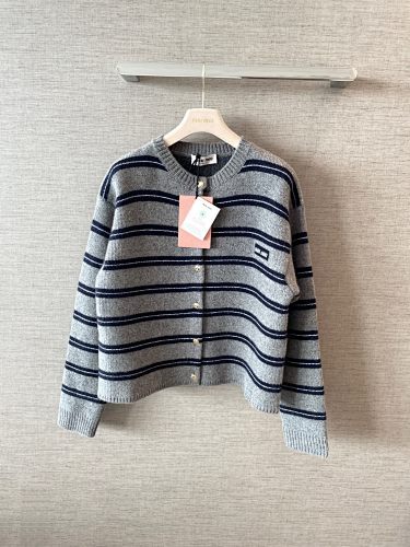 Miumiu Striped Cardigan Top Version 36-40 2025.10.17