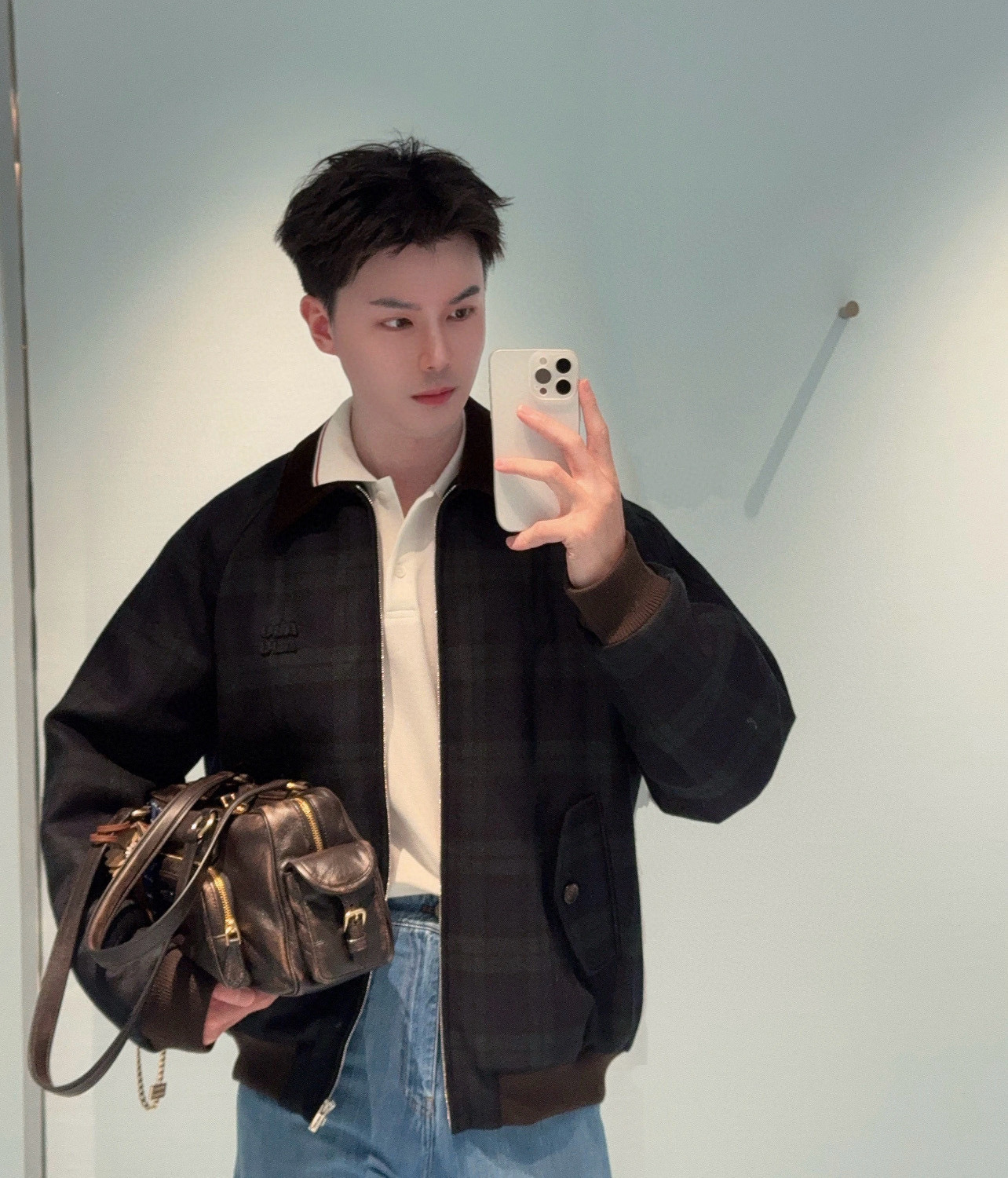 Miumiu zip-up down jacket, top version, sizes 38-42, 2025.11.10