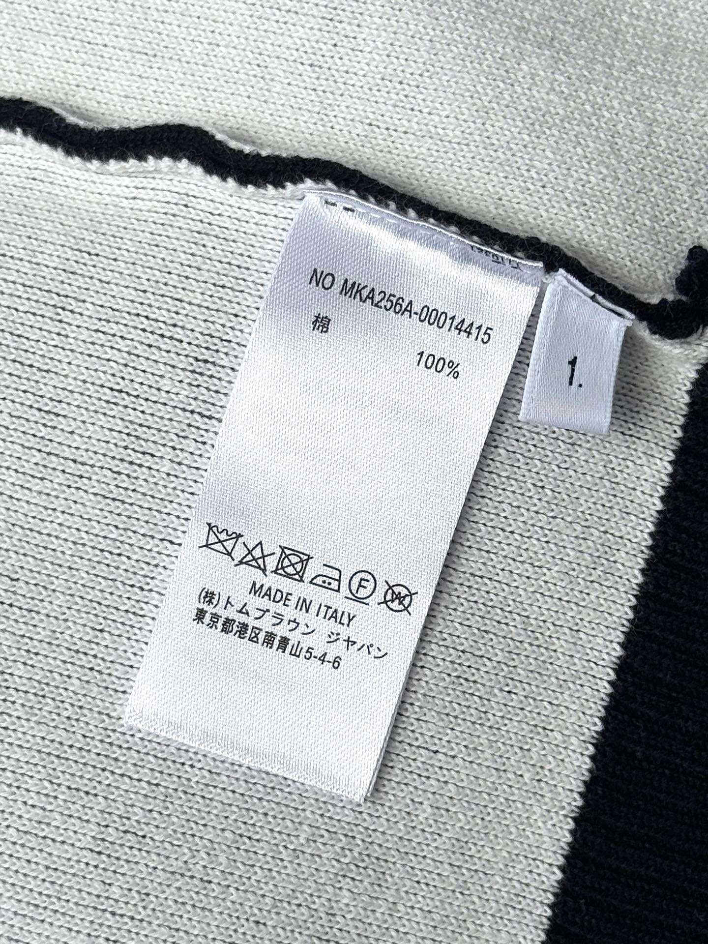 Thom Browne Colorblock Wool Cardigan Top Version 1-4 2025.9.22