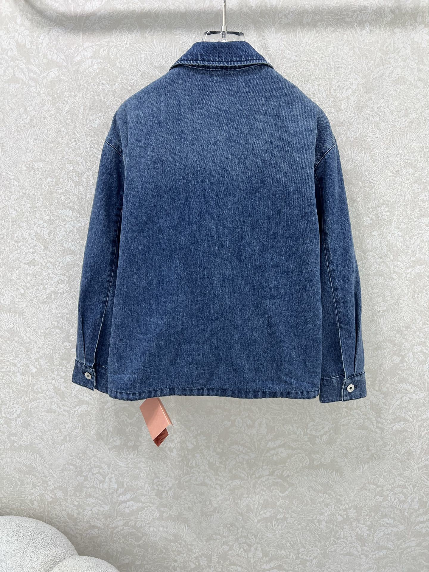 Miumiu Plush Lapel Denim Jacket Top Version S-L 2025.8.29