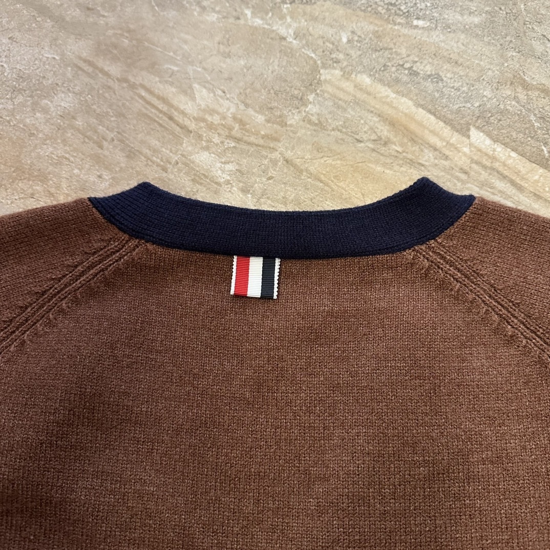 Thom Browne Knitted V-neck Wool Cardigan, Top Version 1-4, November 3, 2025