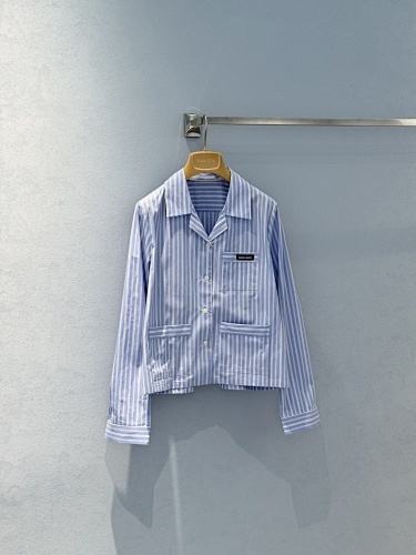 Miumiu Striped Shirt Top Version S-L 2025.7.22