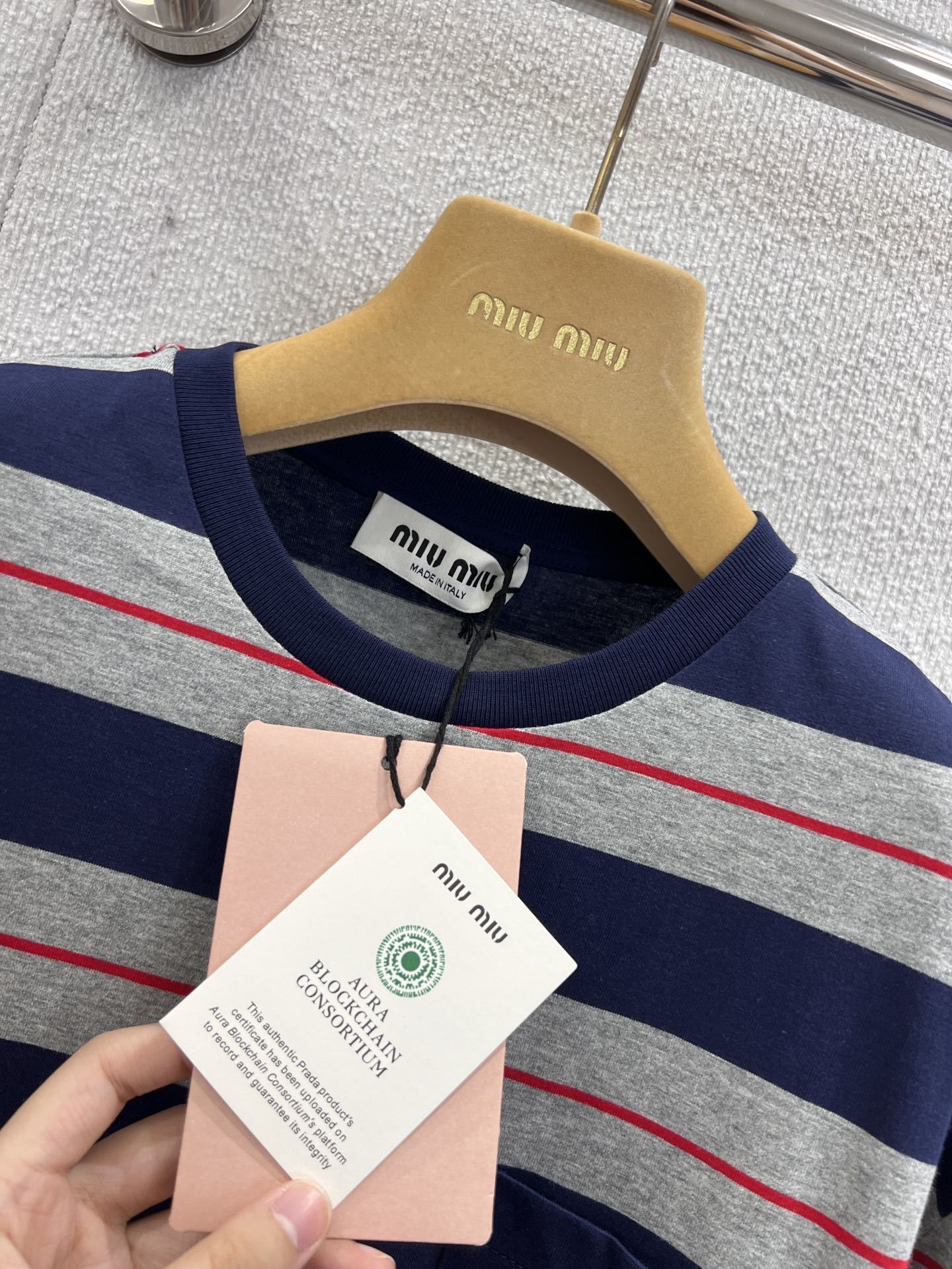 Miumiu Long Sleeve T-Shirt Top Version S-L 2025.10.9