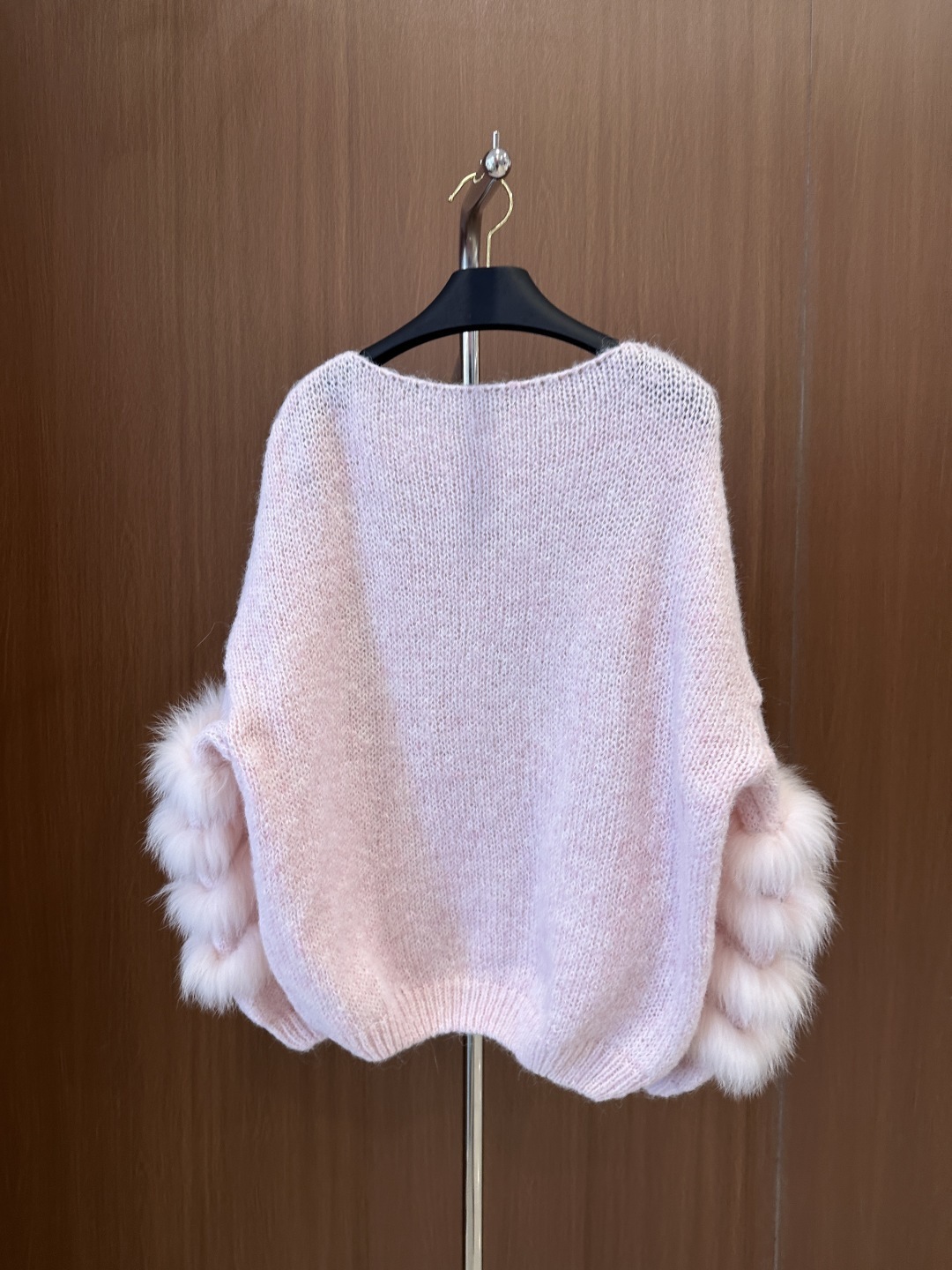 Miumiu Fox Fur Knitted Sweater Top Version S-M 2025.8.12