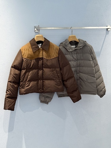 Miumiu Suede and Down Jacket Top Version S-L 2025.10.24