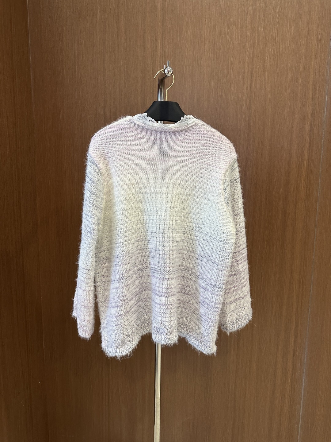 Miumiu Fox Fur Knitted Sweater Top Version 2025.8.12