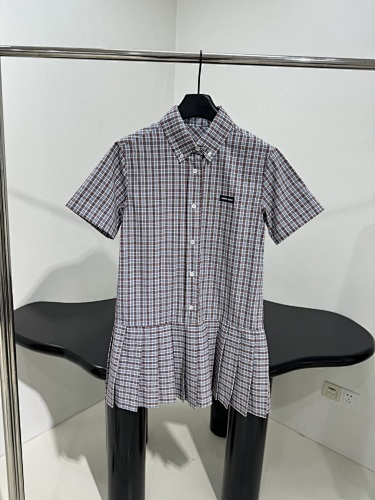 Miumiu Plaid Dress Top Version S-L 2025.6.4