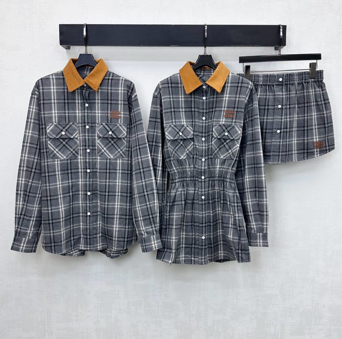 Miu Miu collared shirt, top versions S-L, 2025.11.14