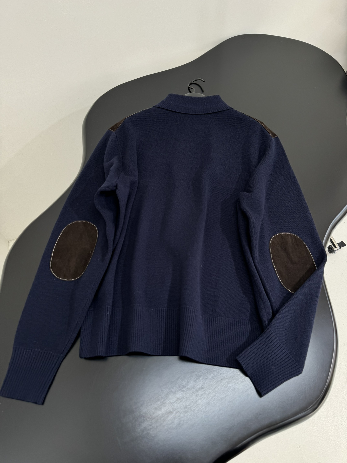 Miumiu wool and leather zip-up jacket Top Version S-L 2025.10.17