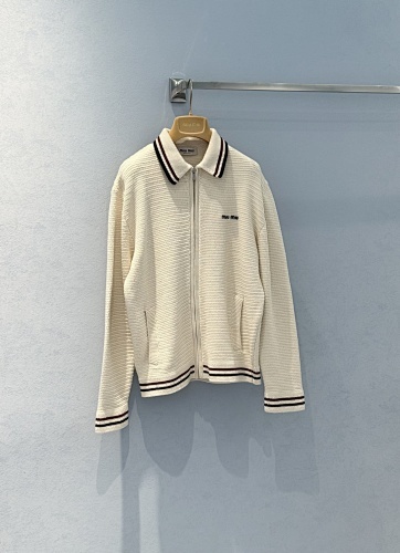 Miumiu Knitted Zipper Jacket Top Version S-L 2025.6.10