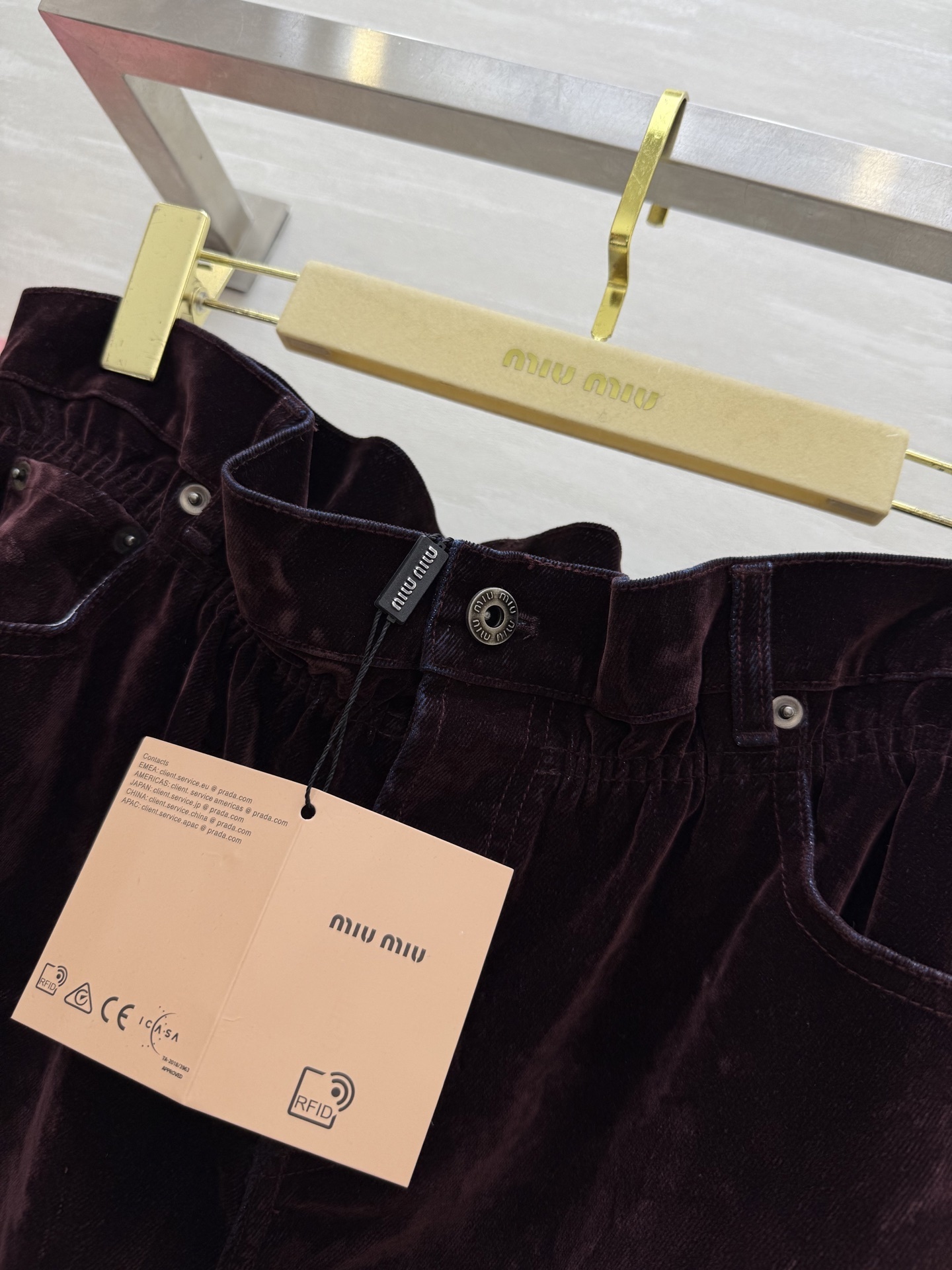 Miumiu Velvet Trousers, Top, Versions S-L, 2025.11.18