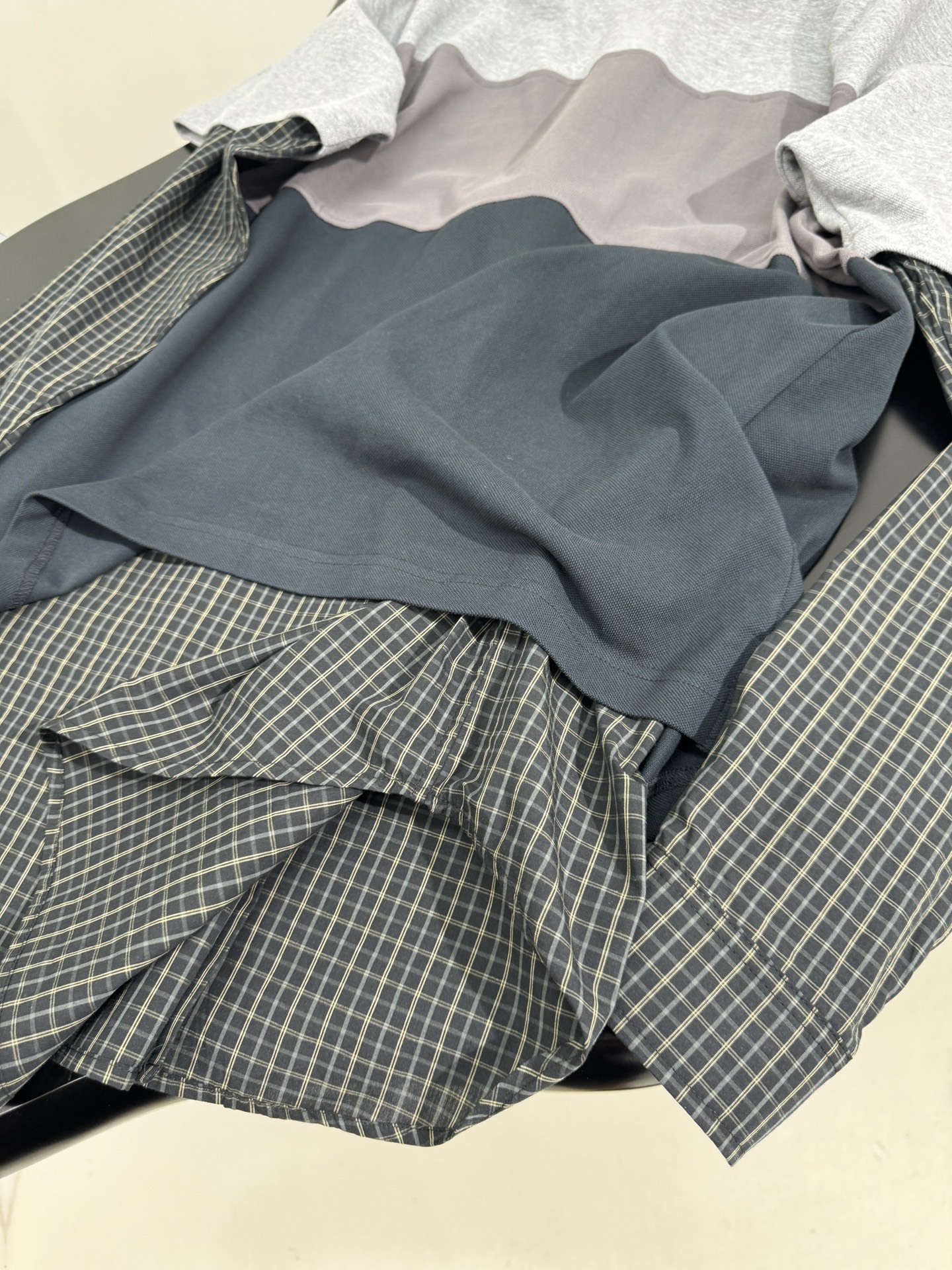 Balenciaga patchwork shirt polo T-shirt Top version S-L 2025.9.2