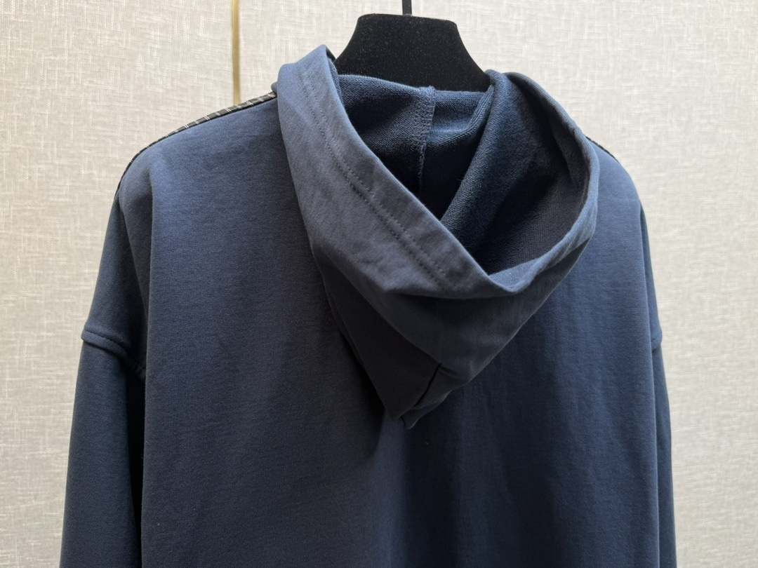 Balenciaga Plaid Shirt Splicing Sweatshirt Top Version 2025.10.20