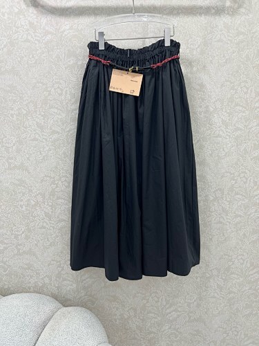 Miumiu Elastic Waist Long Skirt Top Version S-L 2025.7.15