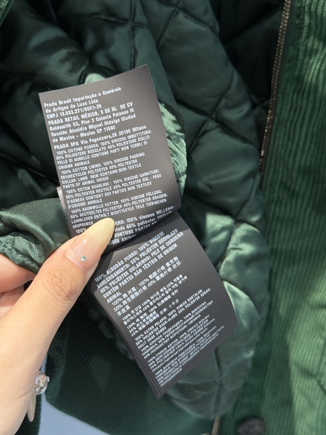 Miumiu Leather Collar Velvet Zipper Puffer Top Version S-L 2025.9.28