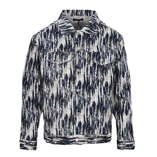 BL9T1288 BLCG TIEDYE BEHINDLETTER DENIM COAT