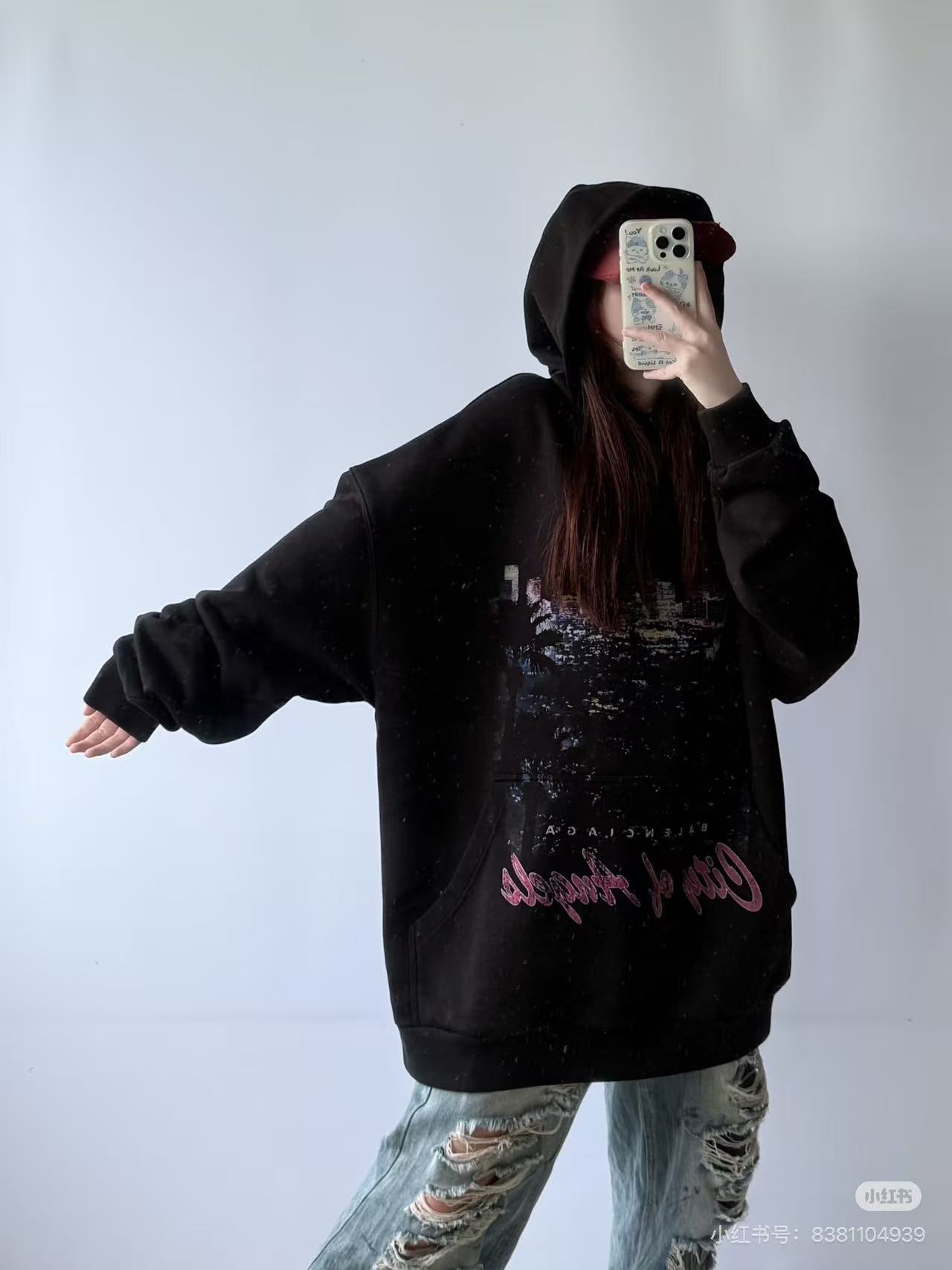 BLAV1188 BLCG NEON CITY NIGHT VIEW HOODIE