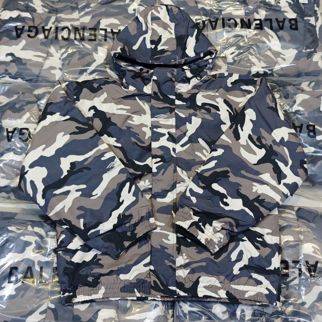 BLAT22155 BLCG 3B SKI QUILTED ASSAULT CLOTHING CAMOUFLAGE HOODIE