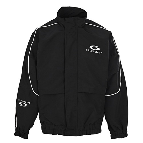 BL9U1688 BLCG RING LETTER EMBROIDERY ZIPPER JACKET