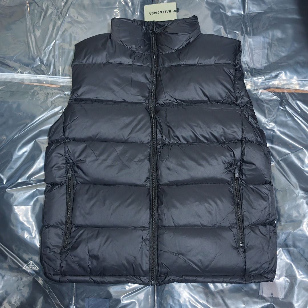 BLBJ20135 BLCG BACK COLLAR RING EMBROIDERED DOWN VEST