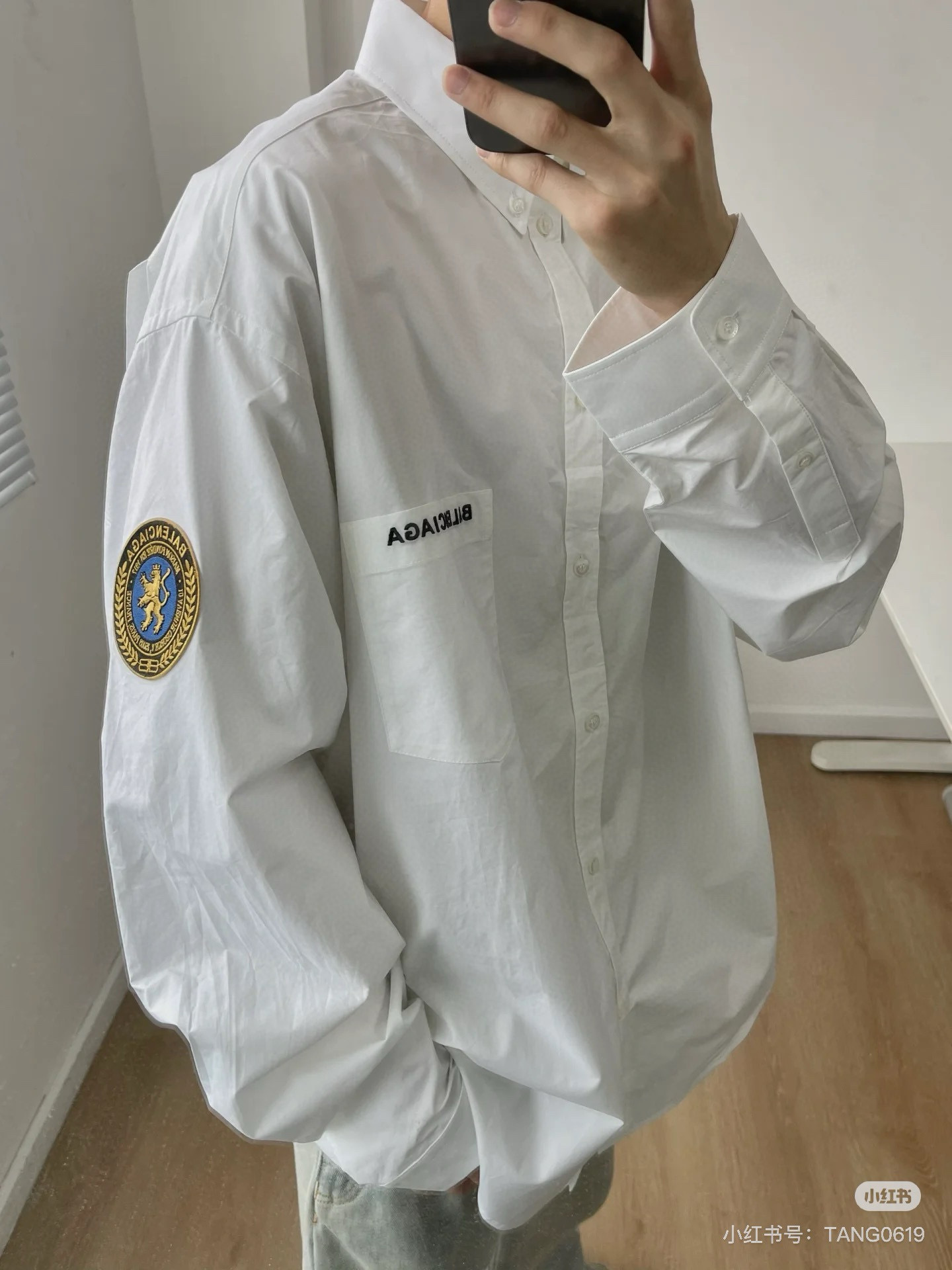 BLAB4585 BLCG PARIS 25FW MANSION EMBROIDERED SHIRT