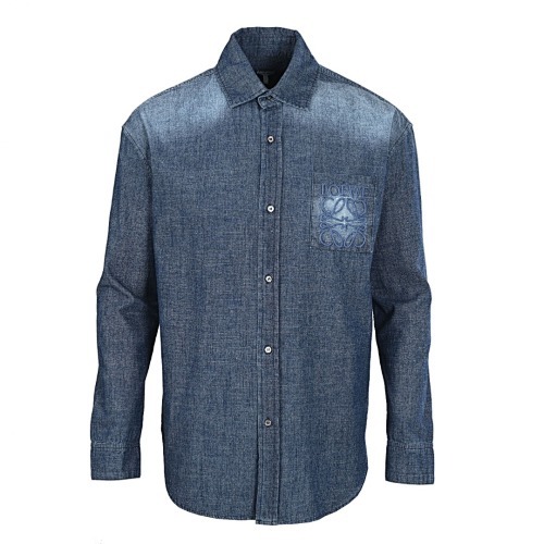 LEAA1788 LEW ANAGRAM GRADUAL CHANGE EMBROIDERY POCKET SHIRT