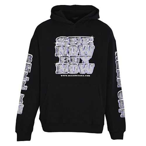 BL9U1288 BLCG DIAMOND LETTER PRINTED HOODIE