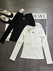 LE9F9048 LEW LETTER EMBROIDERED TSHIRT