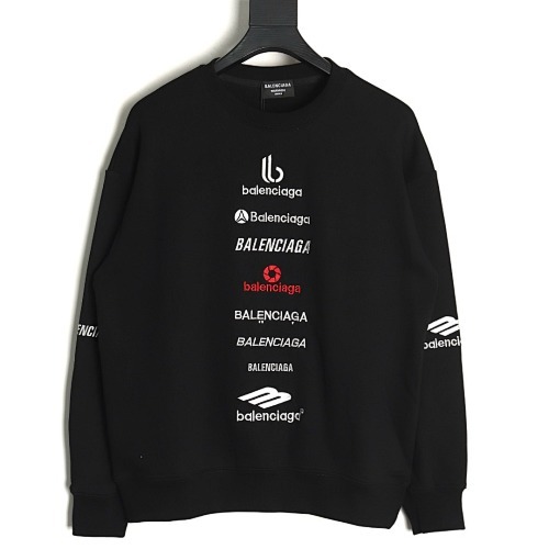 BLAA3785 BLCG 24FW MULTILETTER EMBROIDERED SWEATSHIRT