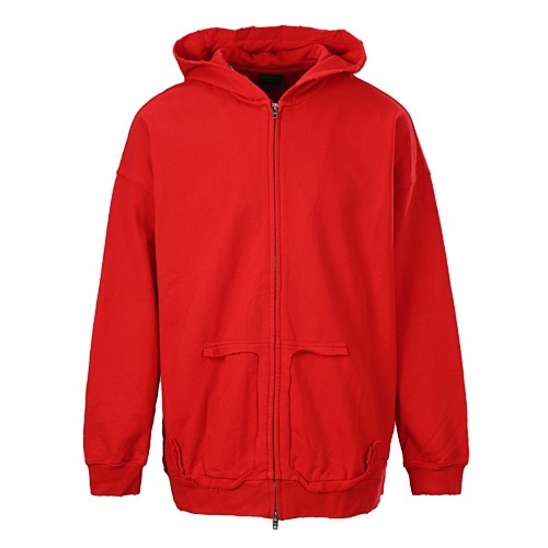 BL9P1588 BLCG MASKING TAPE ZIPPER HOODIE