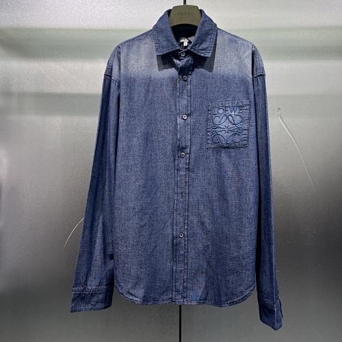 LE9111688 LEW WASH EMBROIDERED DENIM SHIRT