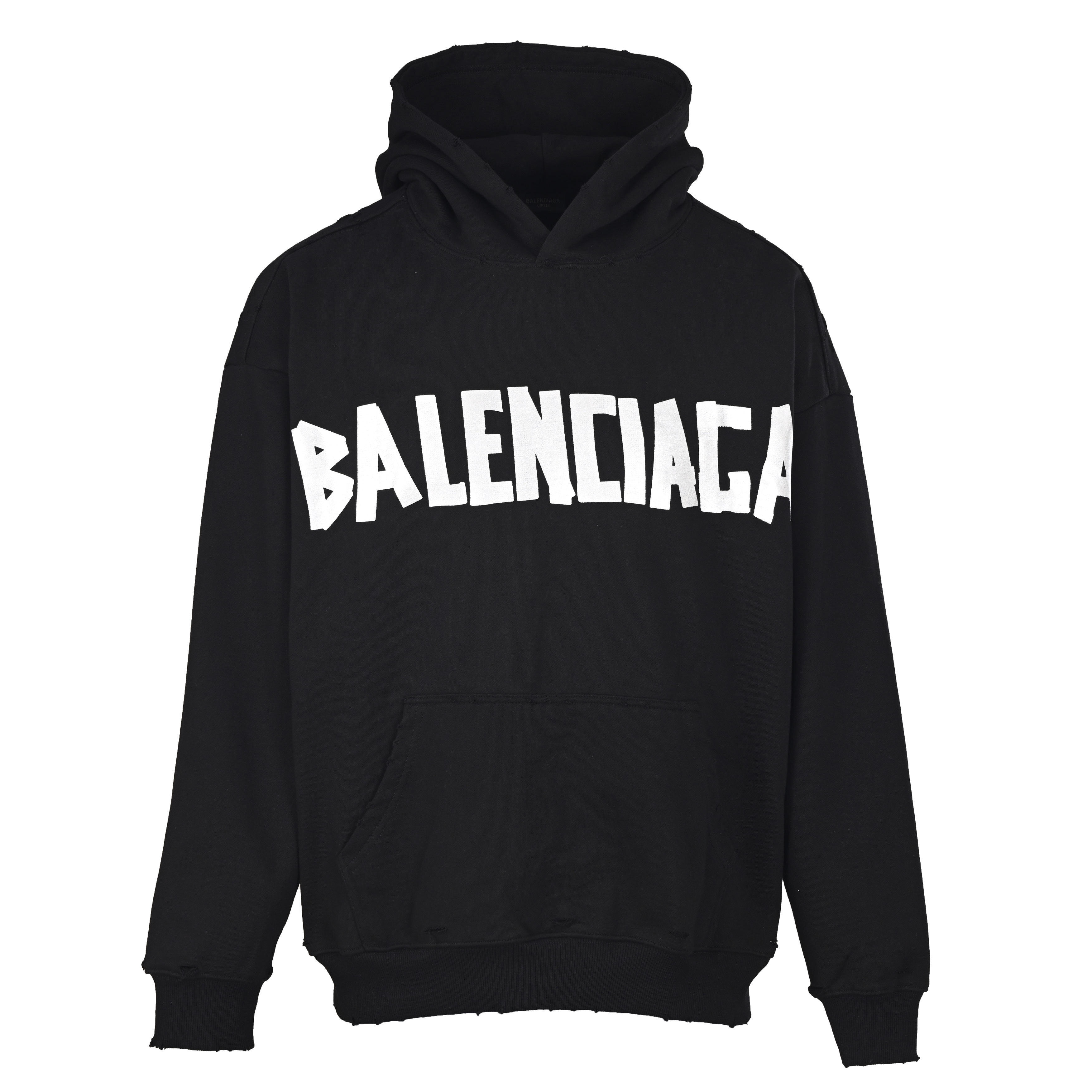 BLAN2088 BLCG CLASSIC MASKING PAPER TAPE WASHING HOLE HOODIE