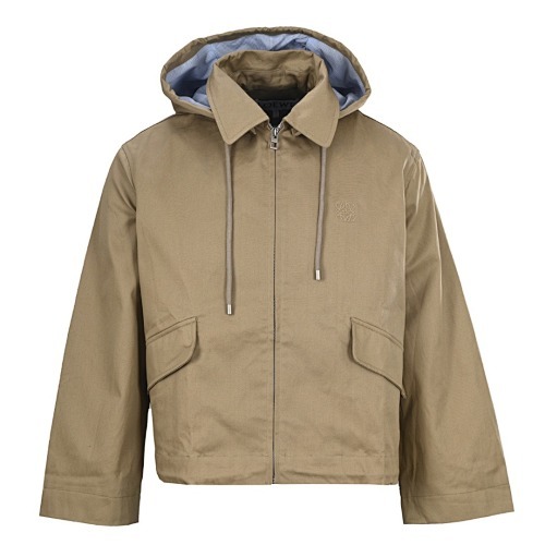 LEBP22135 LEW 25FW LADIES KHAKI WINDBREAKER JACKETHOODIE