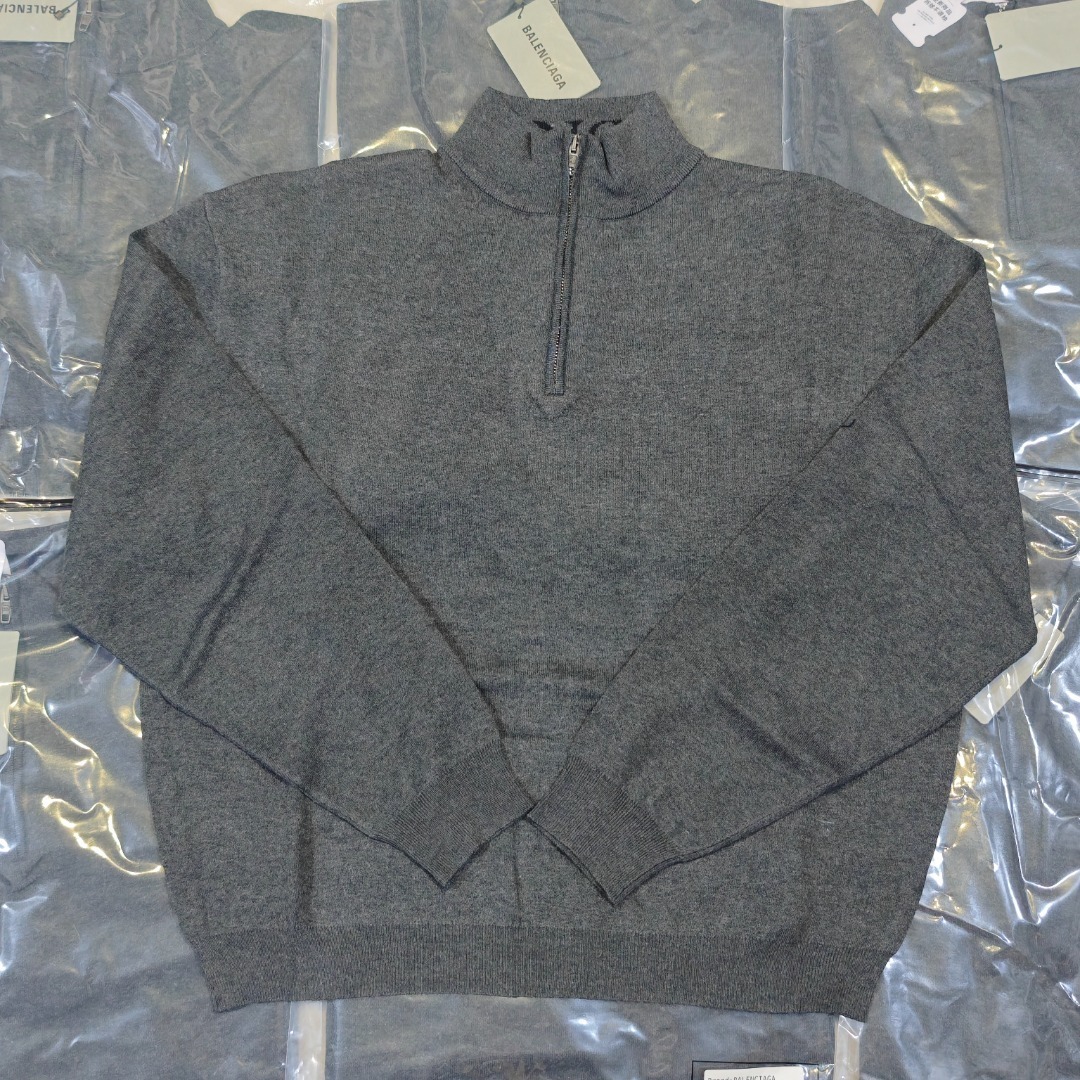 BLAQ3788 BLCG PURE HALFLACERCHAINHIGHCOLLAR SWEATER