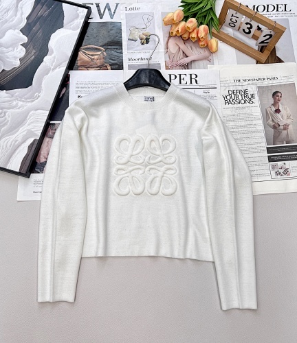 LE975285 LEW WOOL EMBOSSED LETTER PULLOVER SWEATER