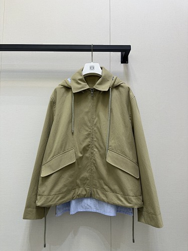 LEA4128145 LEW 25 FW AUTUMN WINTERS MICROSTEMING BAGS LOOSELINE HOOD COAT