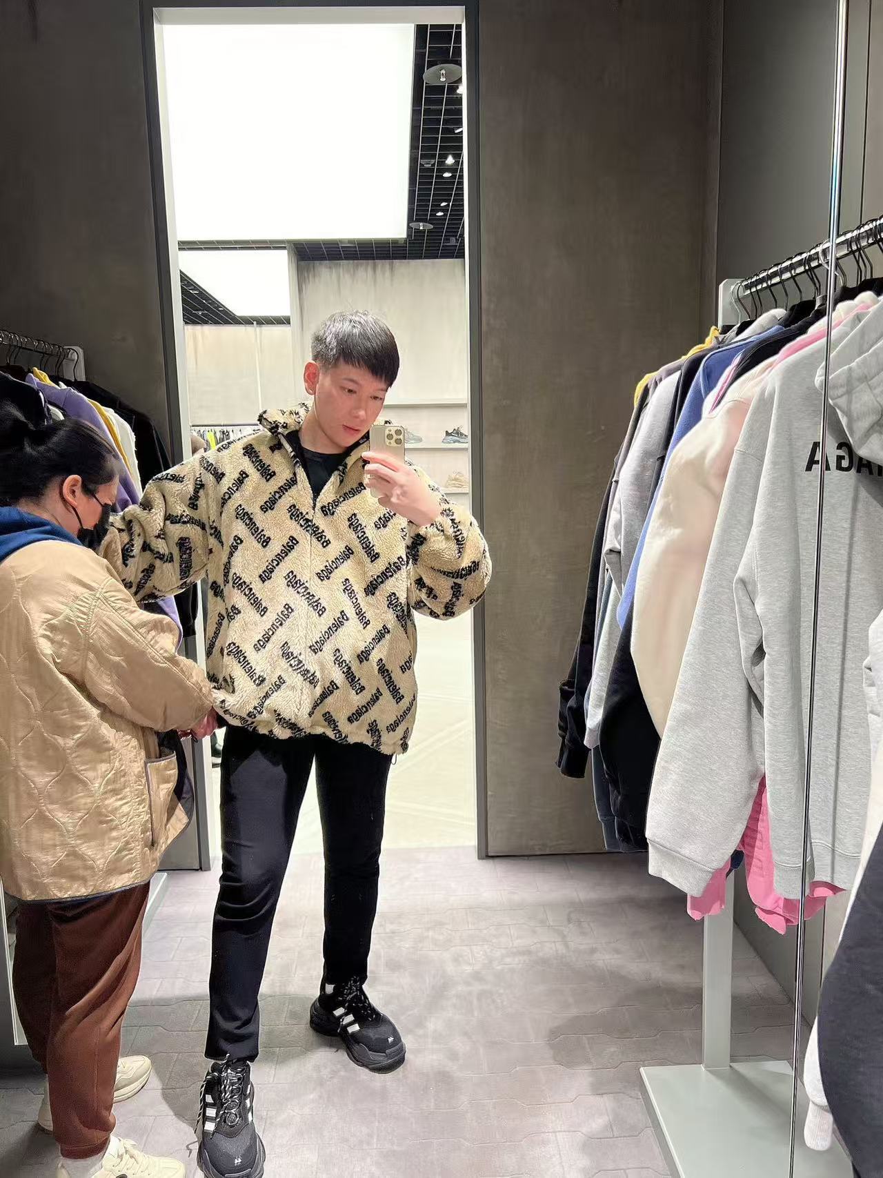 BLBN39135 BLCG STAR WARS THICK TEDDY RABBIT DOWN COAT