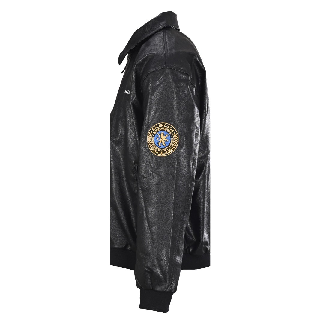 BLAO27135 BLCG 25FW BADGE LEATHER JACKET