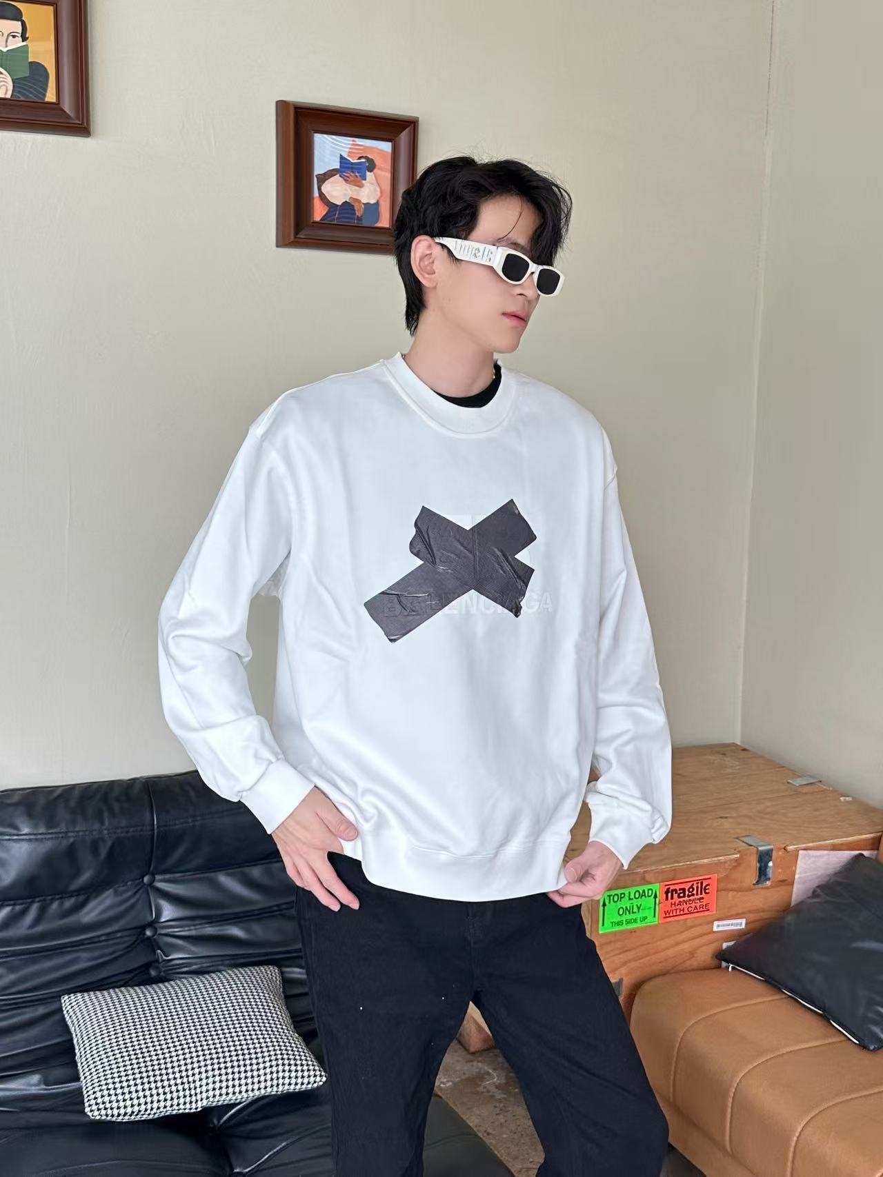 BLAR0585 BLCG TAPEPRINTED SWEATSHIRT