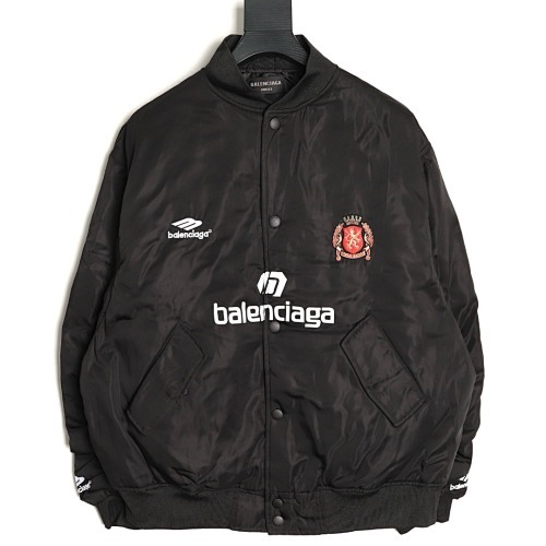 BLAV4699 BLCG PARIS WORLD 25FW RED MANSION EMBROIDERED BASEBALL JACKET