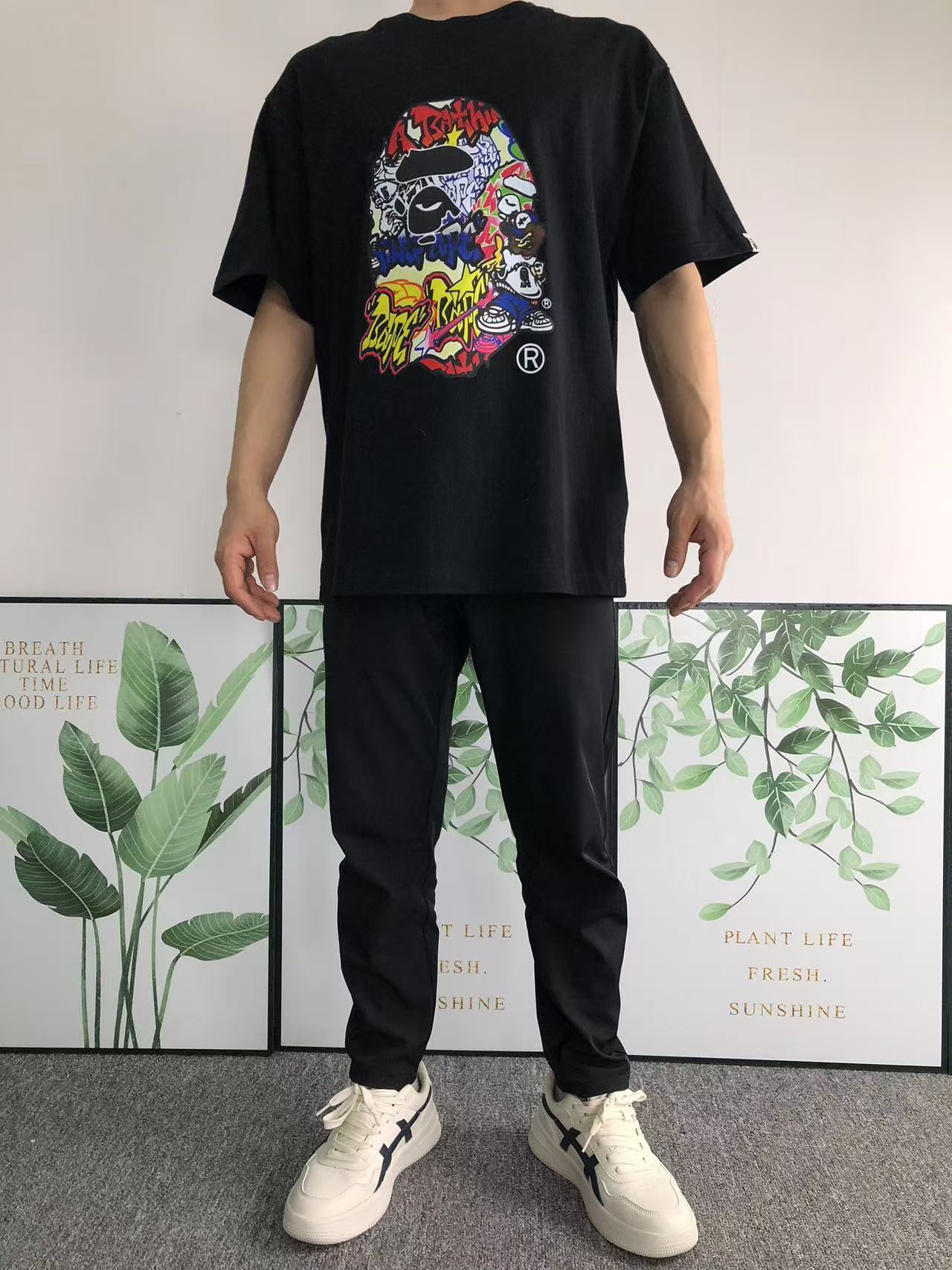 ￥79 BAPE T-SHIRT 211112042（im 170cm 57kg i wear size M in the phot）