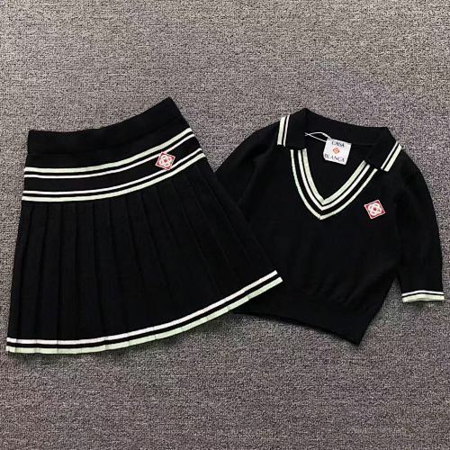 ￥265 CASABLANCA SWEATER FEMAIE STYIE POLO SHORT SKIRT 583055127